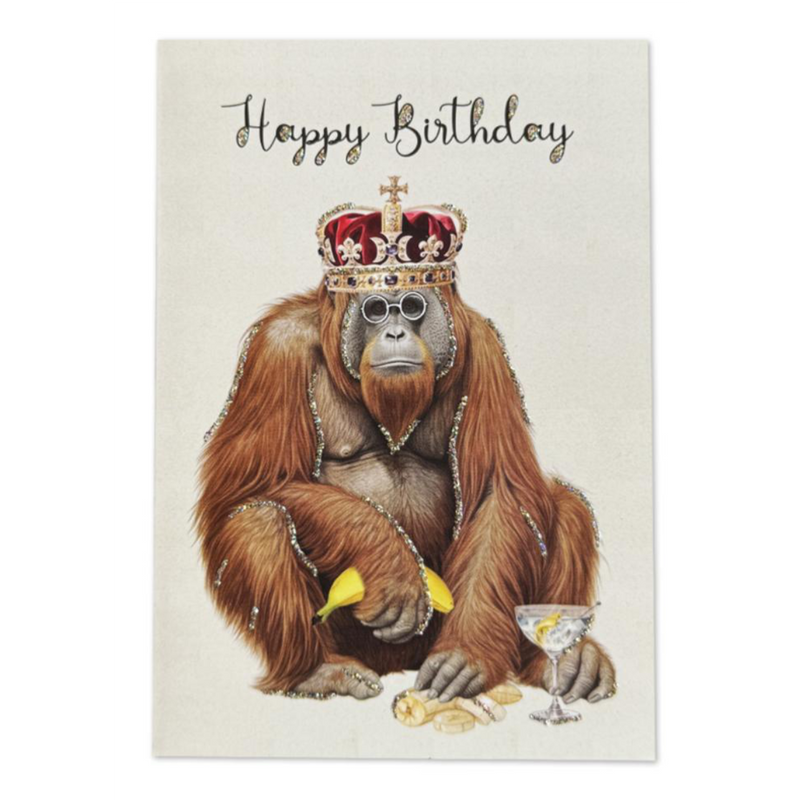 Kort Happy birthday orangutan