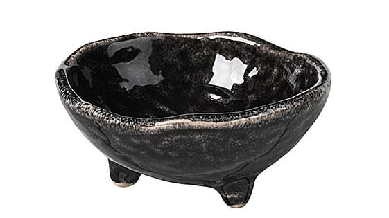 Skál á fótum nordic coal 8,5x3,5cm