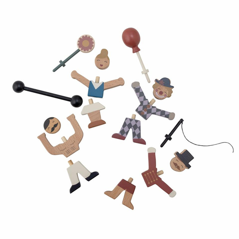 Sirkus fólk rossalo 4 stk