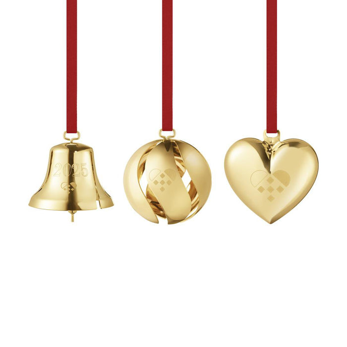 Jólasett 3 stk 2025 gull