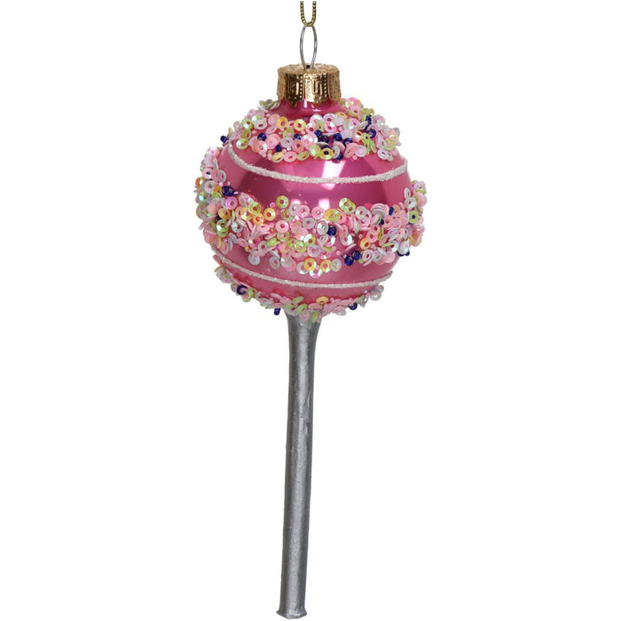 Jólaskraut Sleikjó bleikur