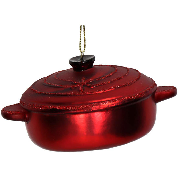 Jólaskraut Pottur rauður