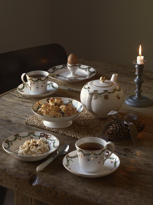 Star Fluted skál á fæti