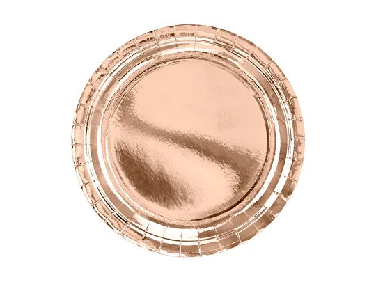 Pappadiskar rosegold 23cm
