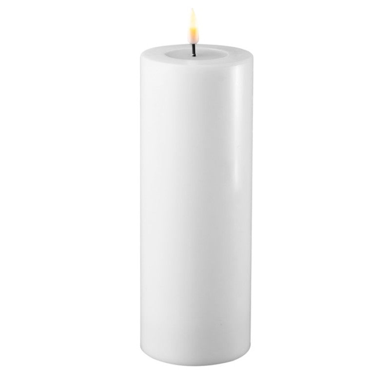 Led kerti hvít breidd 7,5cm