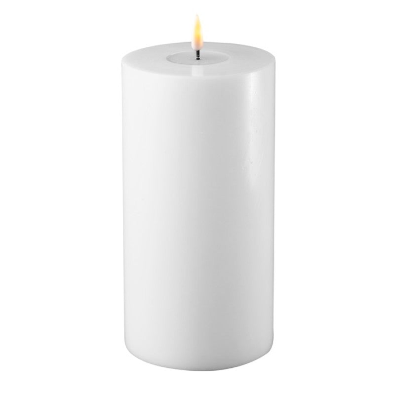 Led kerti hvít breidd 10cm