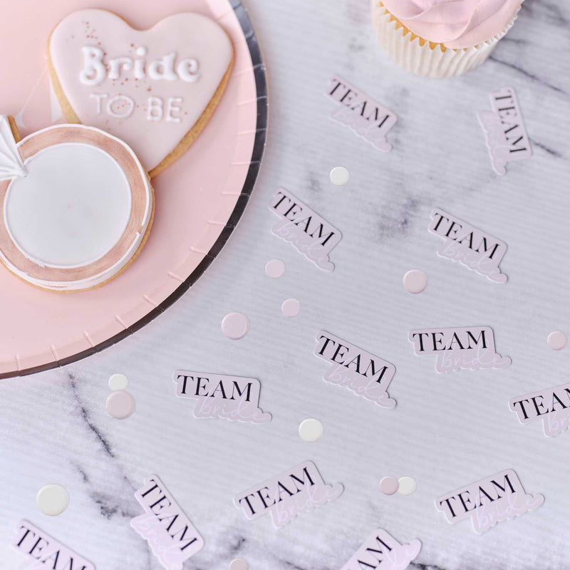 Team bride confetti