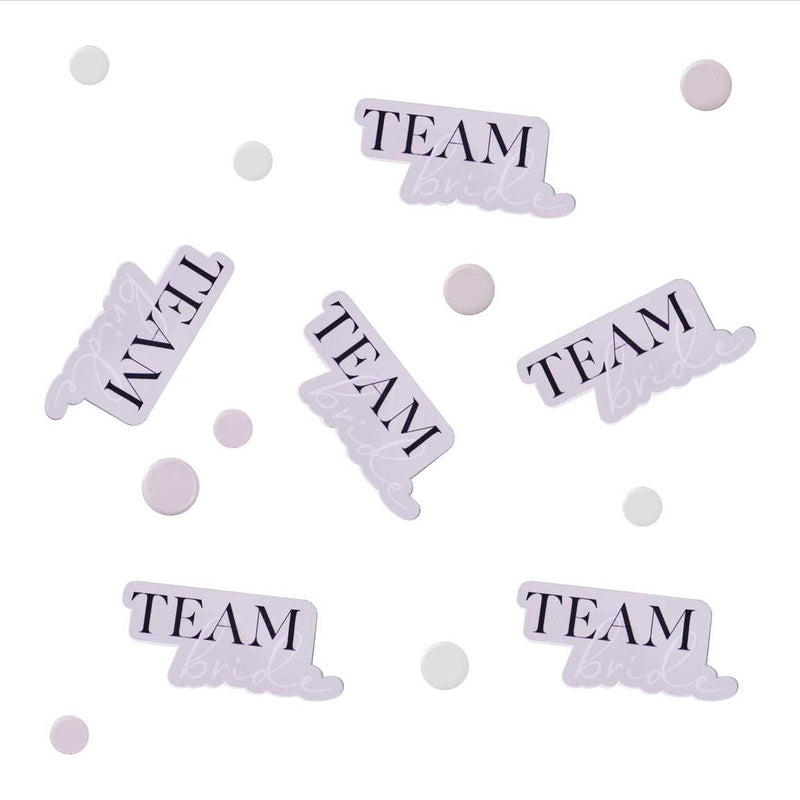 Team bride confetti