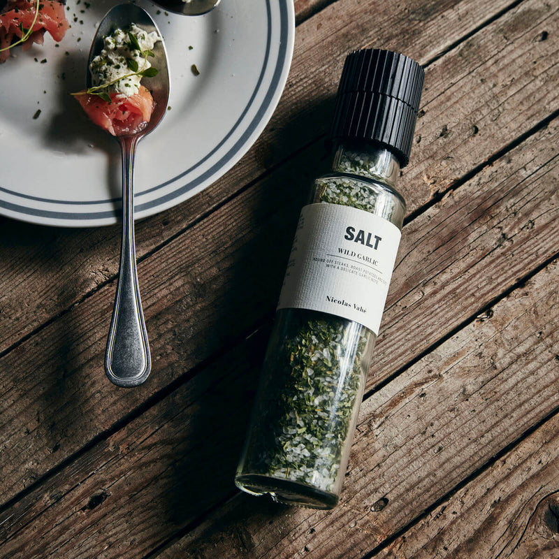 Salt wild garlic