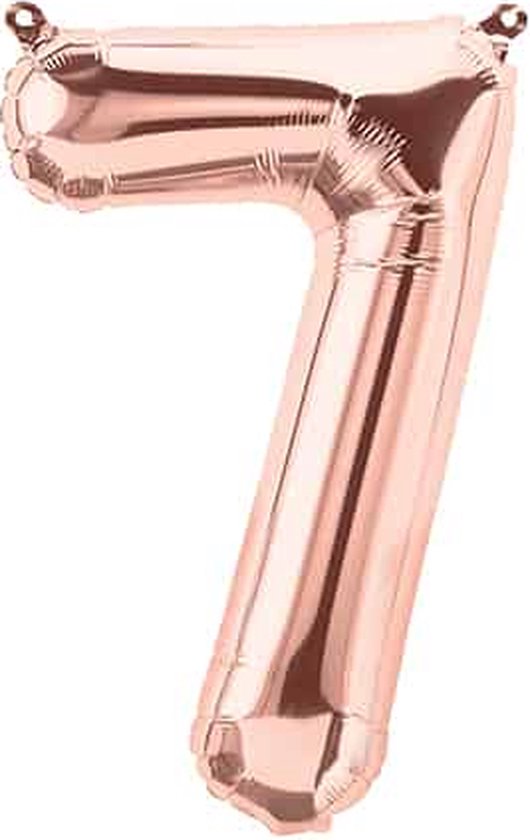 Helíum tölustafablaðra 0-9 rosegold