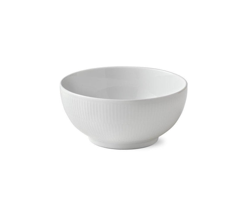 White Fluted skál 13cm